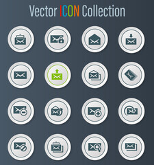Mail icon set