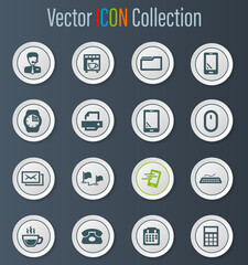 Office icons set