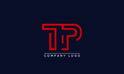 Creative letters TP or PT Logo Design Vector Template. Initial Letters TP Logo Design	