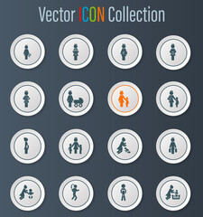Family icons set