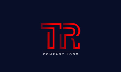 Creative letters TR or TR Logo Design Vector Template. Initial Letters TR Logo Design	