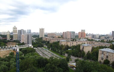 Fototapeta na wymiar Kravchenko st., Moscow, Russia
