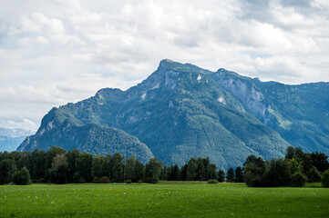 Untersberg mountain landscape in the summer
