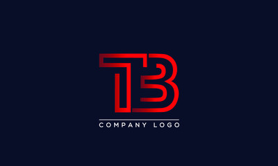 Fototapeta na wymiar Creative letters TB Logo Design Vector Template. Initial Letters TB Logo Design 