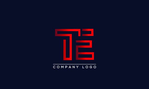 Creative letters TE Logo Design Vector Template. Initial Letters TE Logo Design	