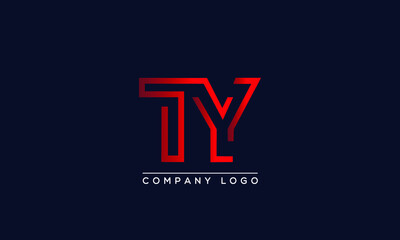 Creative letters TY or YT Logo Design Vector Template. Initial Letters TY Logo Design	