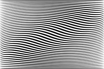 Abstract wavy lines striped texture and background.