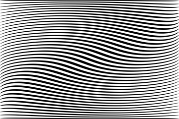 Abstract wavy lines striped texture and background.