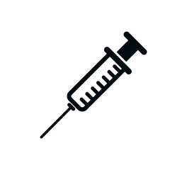 Syringe icon vector logo design template