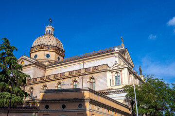 The beautiful church of San Gioacchino in Prati; in the prestigious residential district of Prati;...