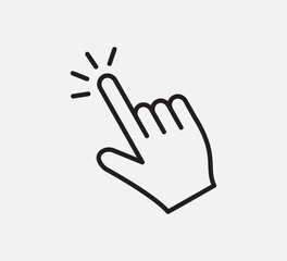 Obraz premium Touchscreen icon vector logo design template
