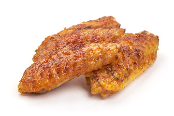 Buffalo chicken wings, isolated on white background