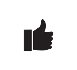Thumb like icon vector logo design template