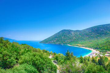 Antisamos beach in Kefalonia island, Greece