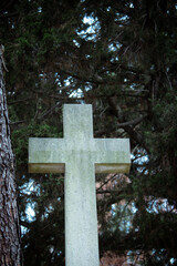 cross in cemetery