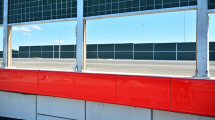 View of the new highway under construction.
