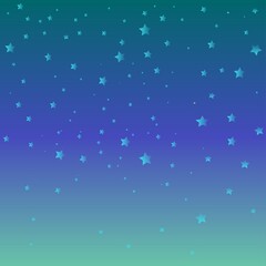 Fototapeta na wymiar blue starry background vector, gradient colors, shiny stars pattern