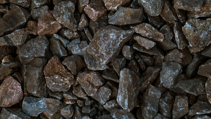 Fine natural stone. Mulch for landscaping. Texture background