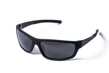 Mens black sunglasses isolated on white background
