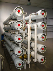 Reverse osmosis system - installation of industrial membrane devices