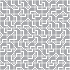 Intricate geometrical tiles vector seamless pattern design