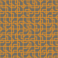 Intricate geometrical tiles vector seamless pattern design