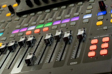 buttons equipment for sound mixer control, equipment for sound mixer control, electornic device