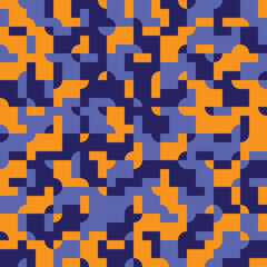 Intricate geometrical tiles vector seamless pattern design