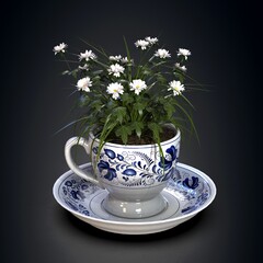 Beautiful indoor plant. 3d illustration