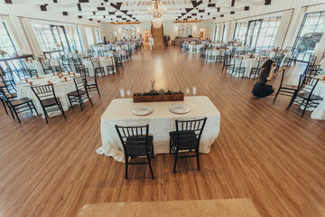 Interior of wedding venue