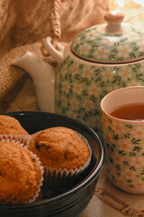 muffins and tea