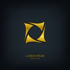 Fototapeta premium Business abstract vector template design emblem logo, Business technology universal idea