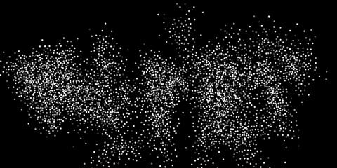 Silver confetti.