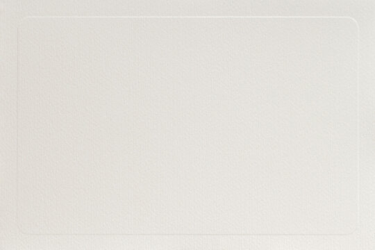 Organic light cream paper with embossed patterned border, blank for your design. Background, copy space