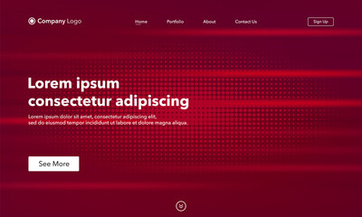 Asbtract background website Landing Page. Template for websites, or apps. Modern design. Abstract vector style.