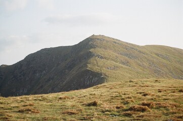 mountain landscape with blue sky