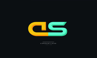 DS Letter Business Logo Design Alphabet Icon Vector Symbol