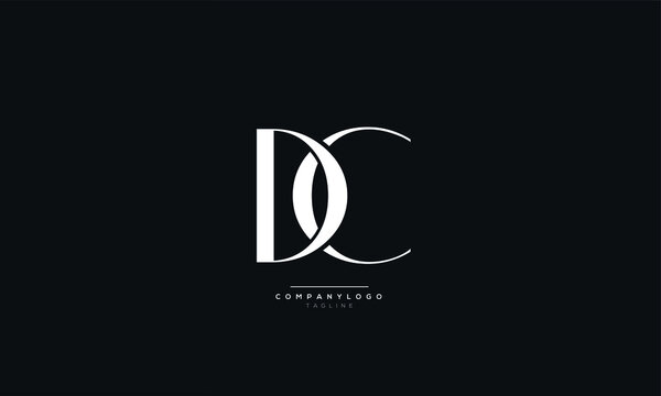 DC Letter Business Logo Design Alphabet Icon Vector Symbol
