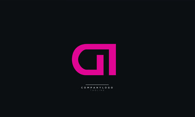 GI Letter Business Logo Design Alphabet Icon Vector Symbol