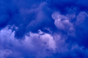 Clouds in the tropical sky. Abstract nature background.