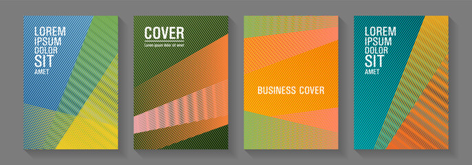 Halftone lines placard backgrounds design.