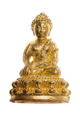 Religious Buddha Amulet Pendant  isolated on white  background.
