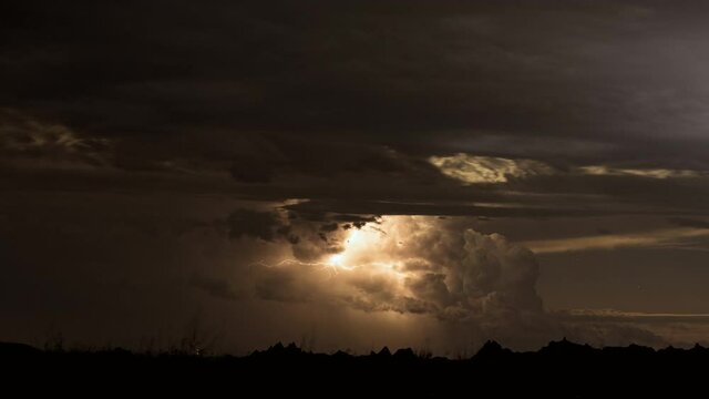 Dramatic Lightning at Night