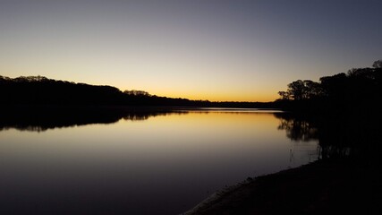 Dark Sunset on the water