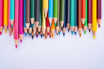 closeup color pencil, back to school concept
