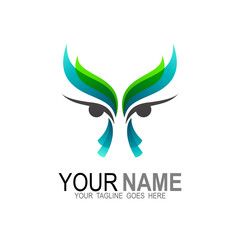 Buffalo logo with colorful design, face logo , bull