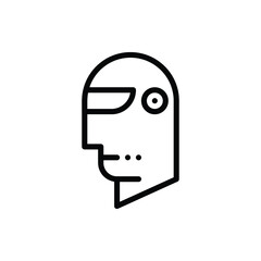 Robotic, Humanoid, Droid, Artificial Intelligence Icon Logo Vector Isolated. Robot Icon Set. Editable Stroke and Pixel Perfect.