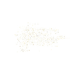 Gold Glitter Stars. Luxury Shiny Confetti.