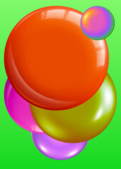 abstract background with bubbles