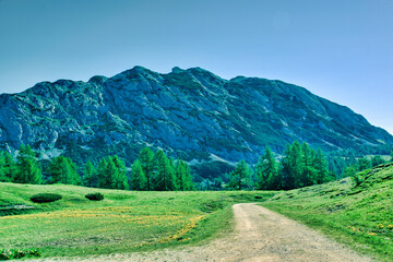 road in mountains, Tauplitzalm Styria